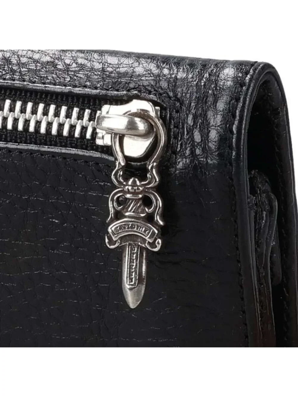 Chrome Hearts Wallet Cross Ball Button Leather